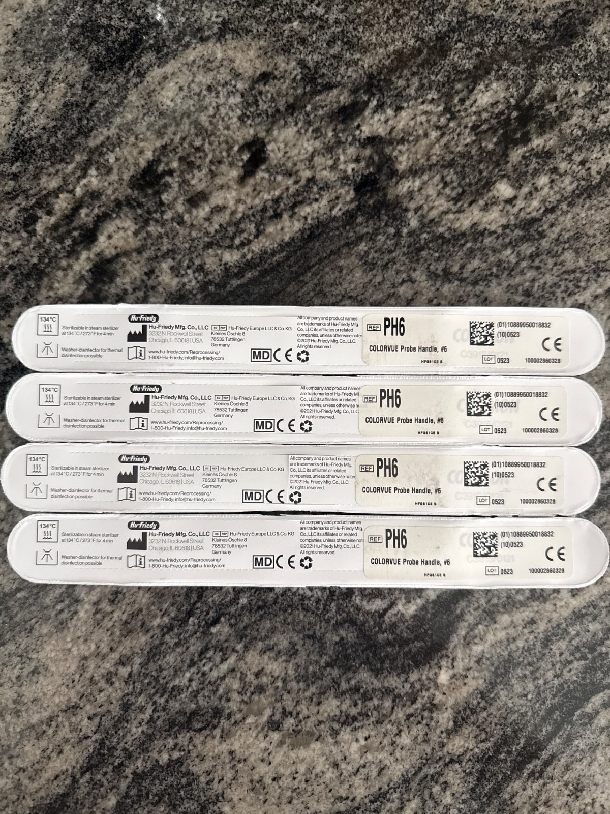 Colorvue Satin Steel dental probe Handle #6 By Hu-Friedy PH6, Brand New