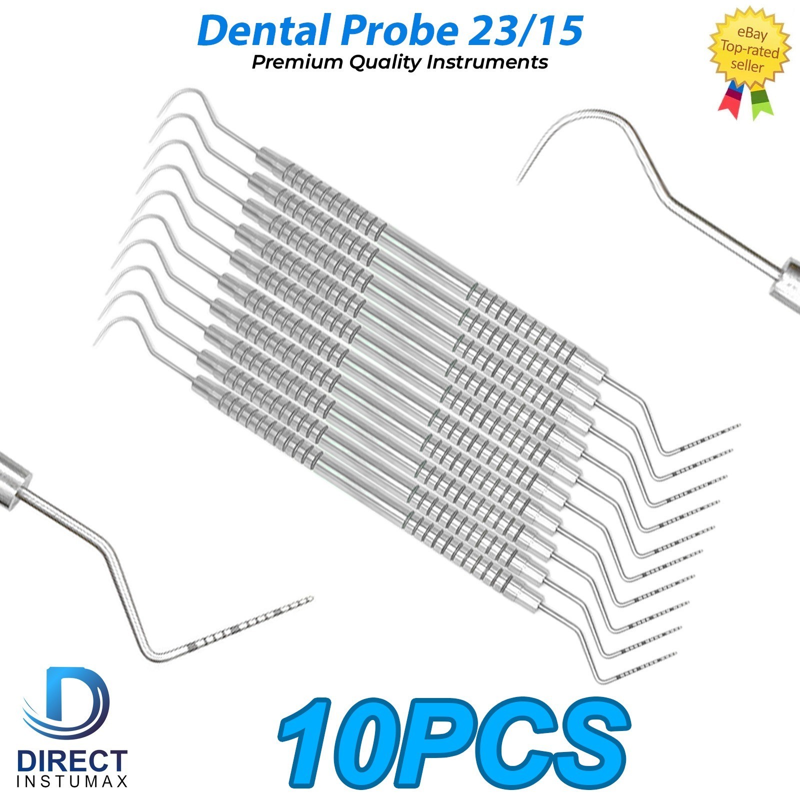 Dental Perio Explorer 23 Probe UNC 15 Color Marking Diagnostic Double Ended Tool