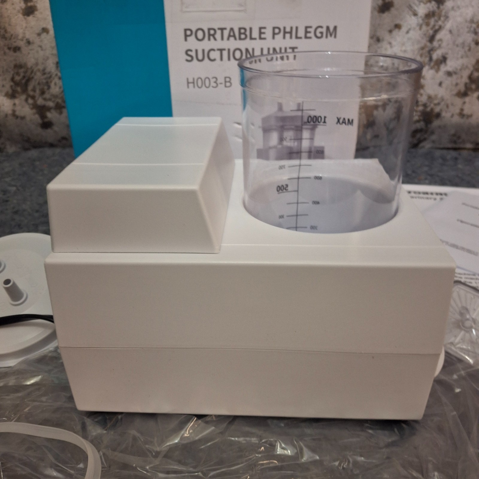 Portable Veterinary Phlegm Suction Unit Machine H003-B White