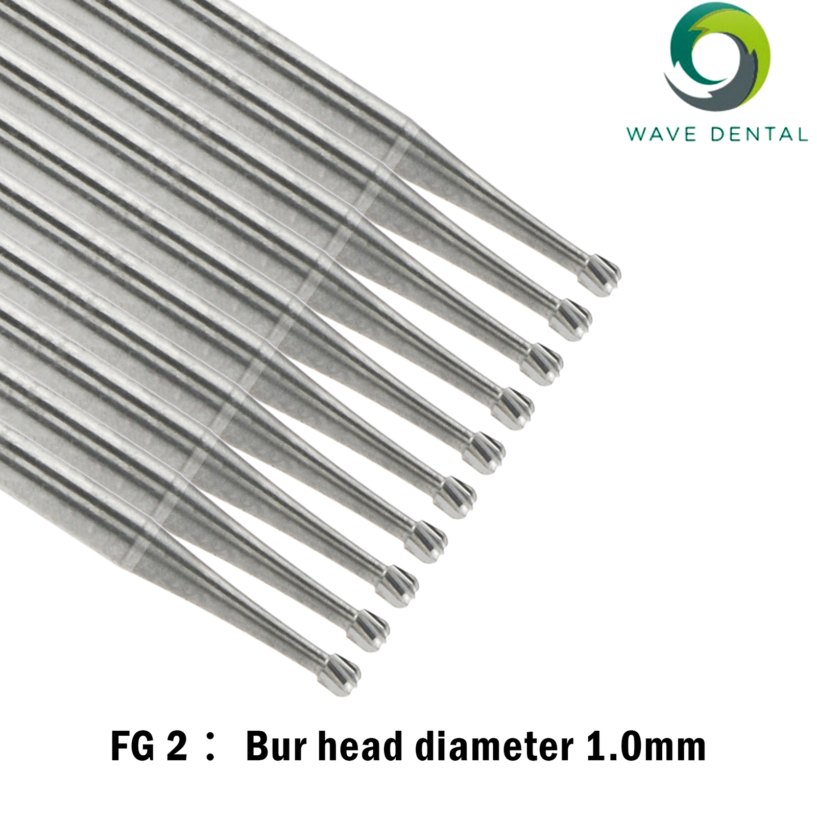 Wave Dental Carbide Burs FG Round For High Speed Handpiece 1/4 1/2 2 4 6 8 Prima