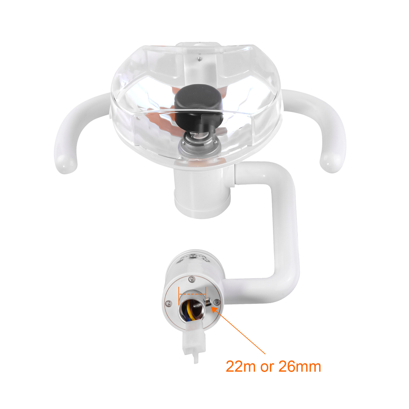50W Wall-Mounted Dental Surgical Halogen Light Shadowless Lamp Light with Arm US