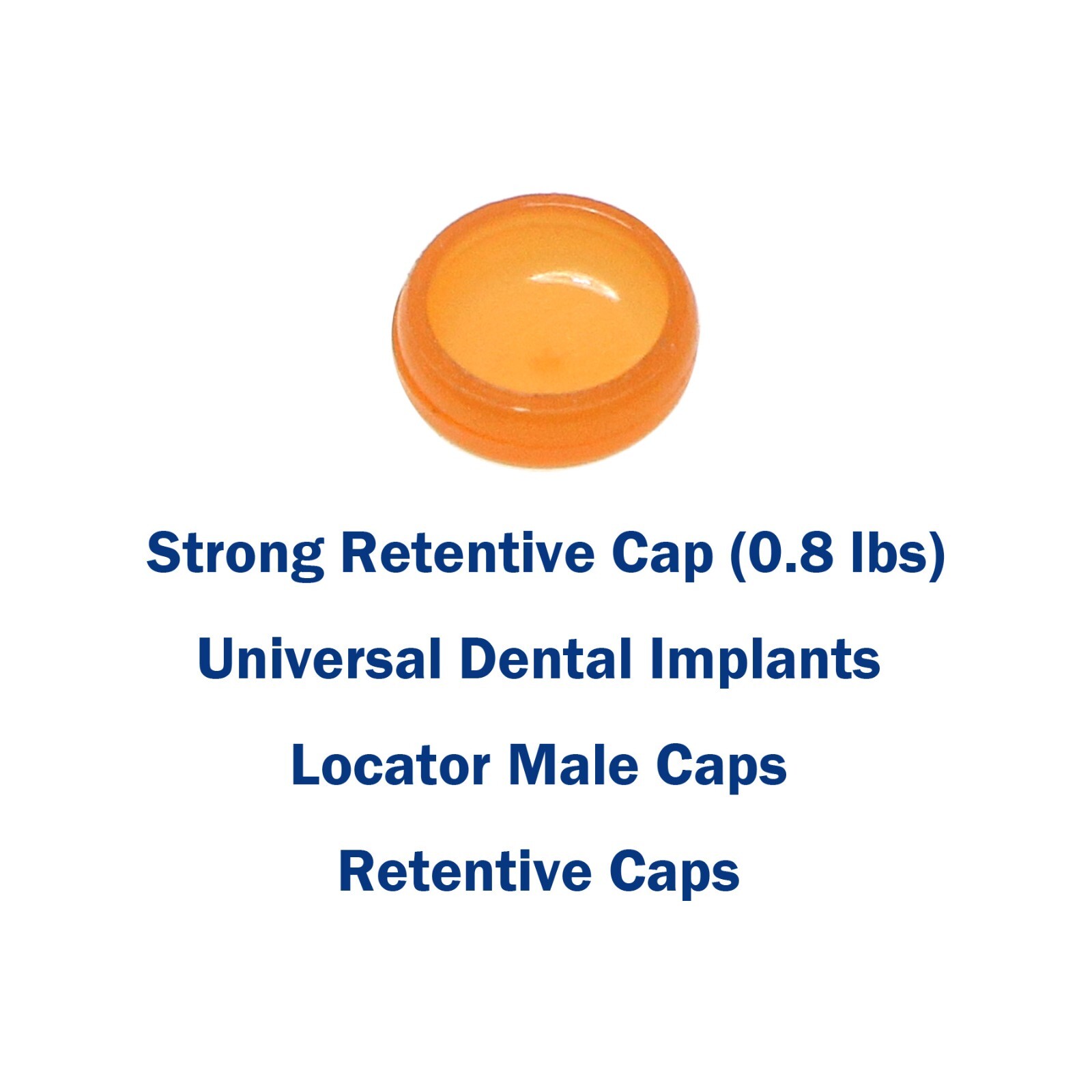 Dental Overdenture Attachment Abutments Strong Retentive Caps Metal Housing Cap