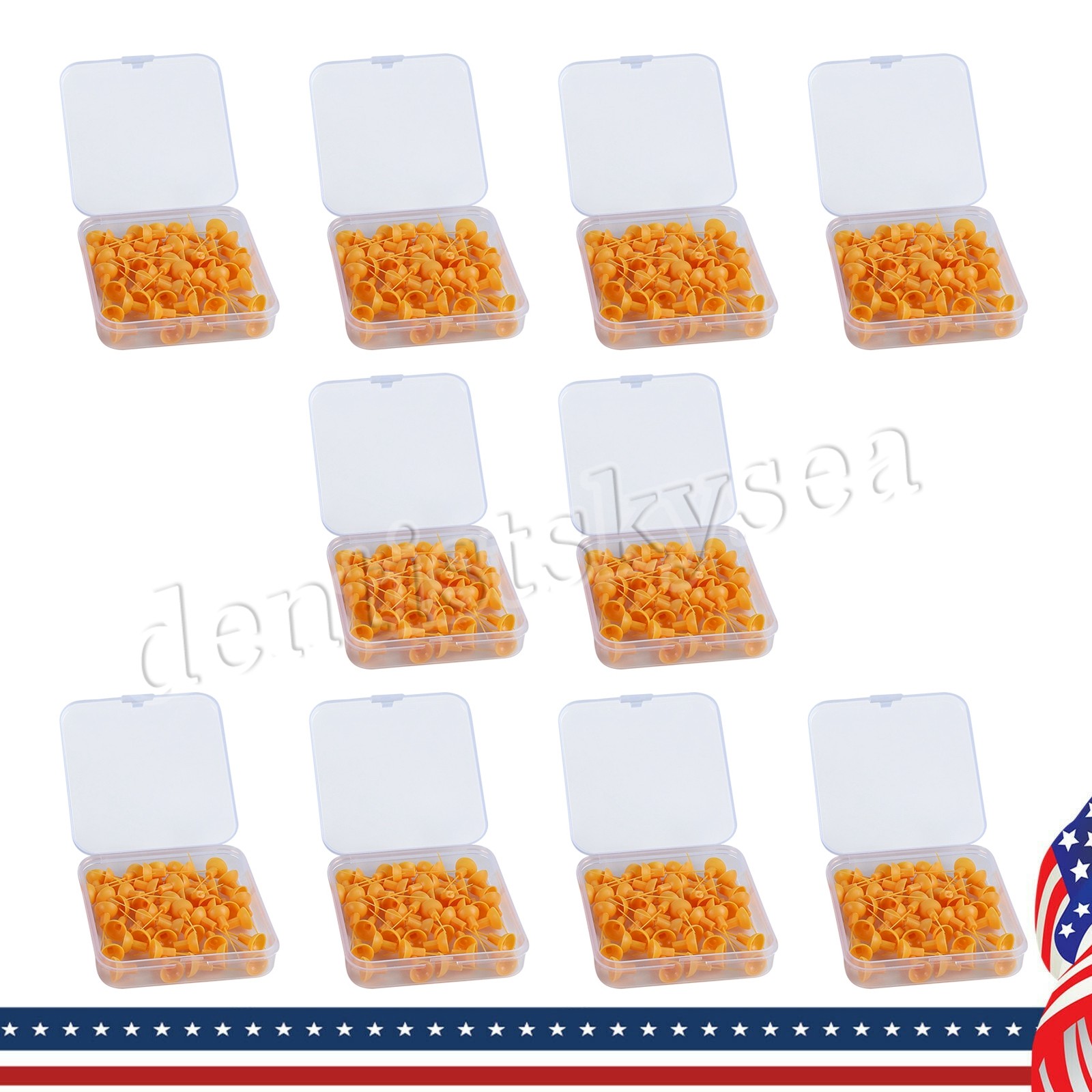 500X Endo Ultrasonic Activator Tips Root Canal Irrigator Tip Yellow-015/02 Small