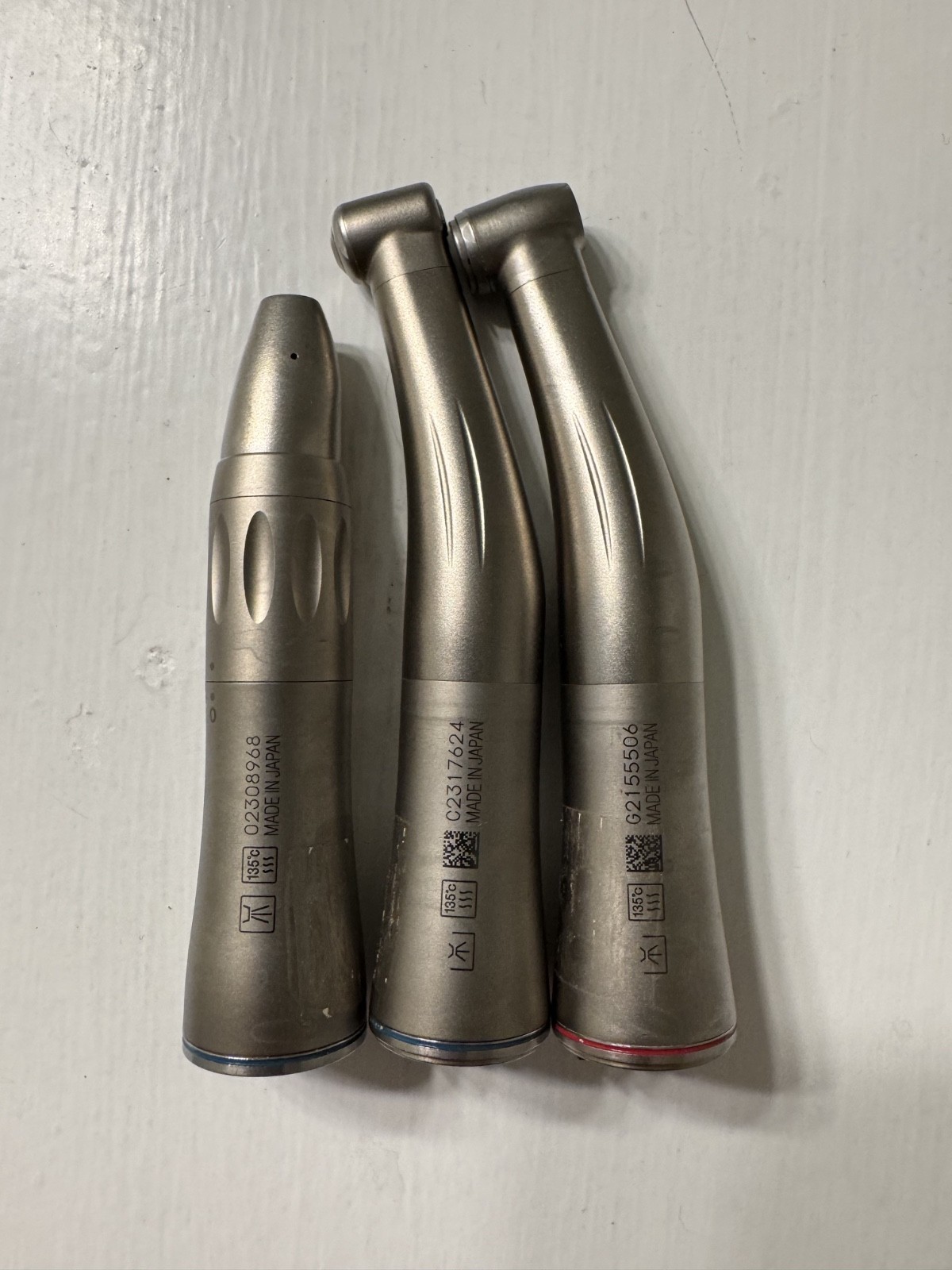 Brassler USA Dental Handpieces (set of three): Fast Speed, Slow Speed, Straight