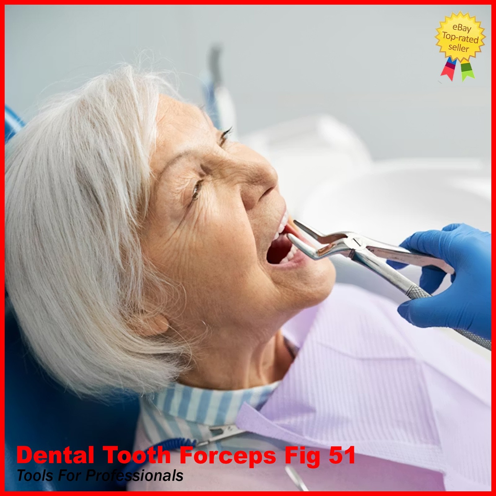 Dental Tooth Extraction Forceps Upper & Lower Molar Teeth Extracting Pliers CE