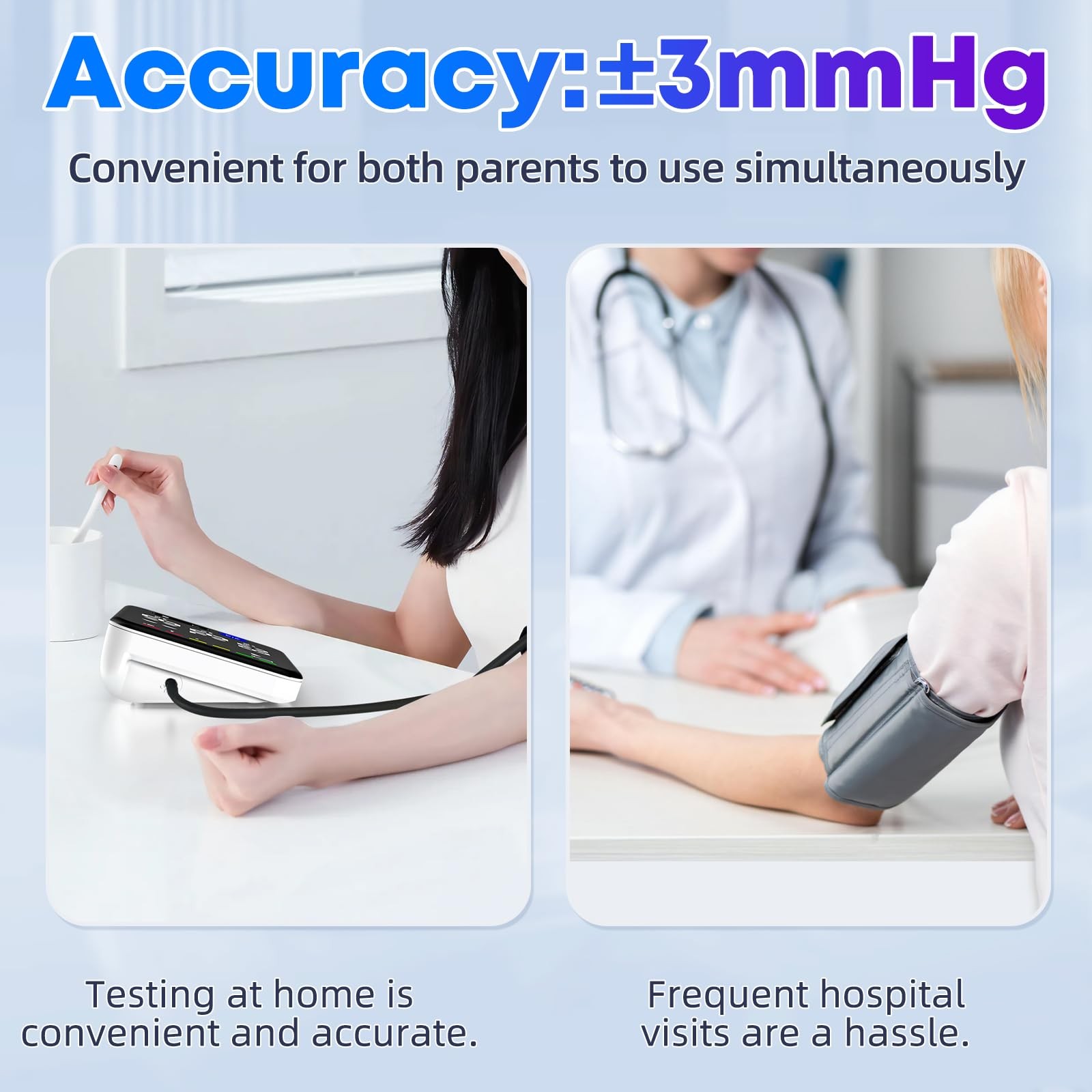 Guaever Blood Pressure Monitor Rechargeable Upper Arm Blood Pressure Monitors