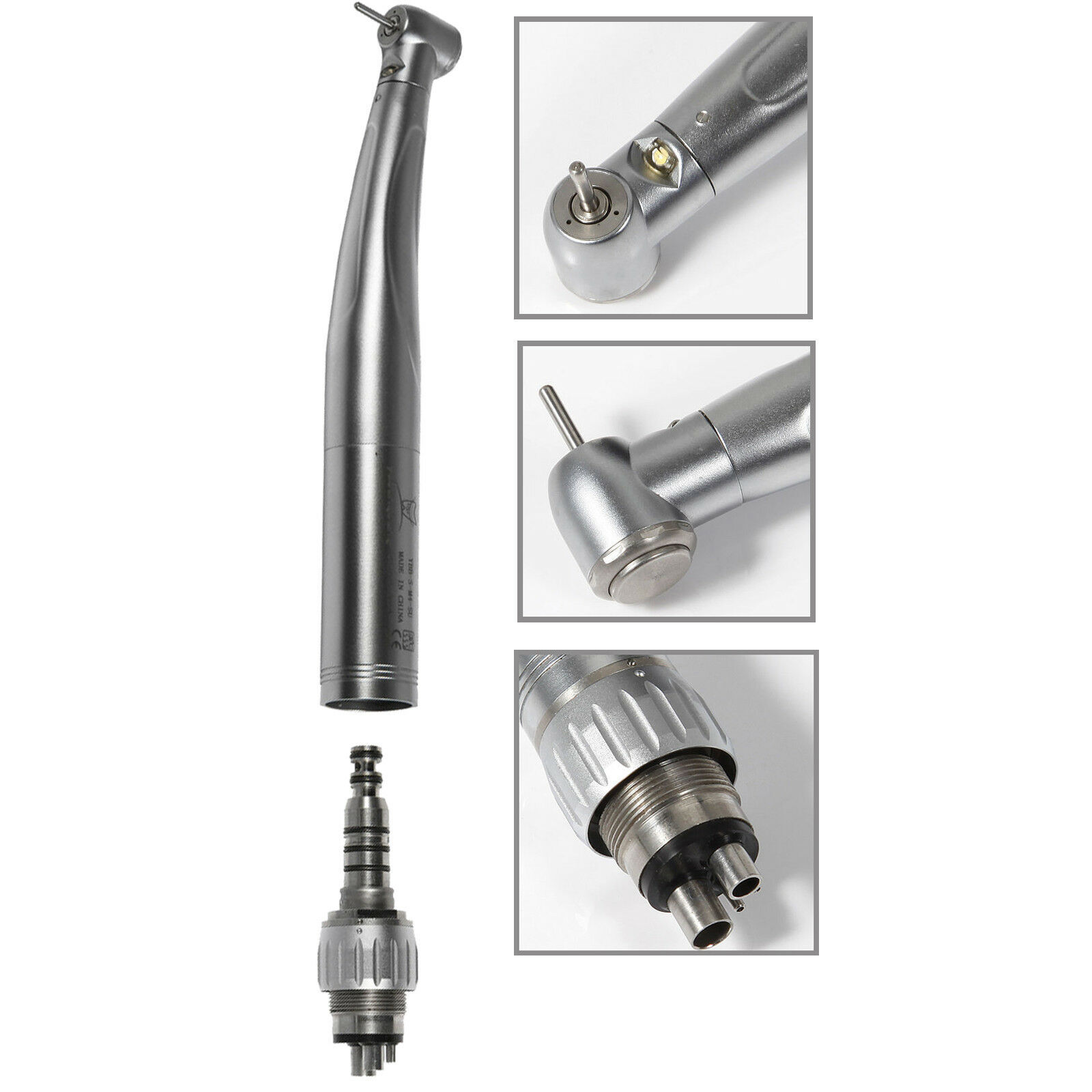 KAVO Style Dental LED E-generator Fiber Optic High Speed Handpiece+4Hole Coupler