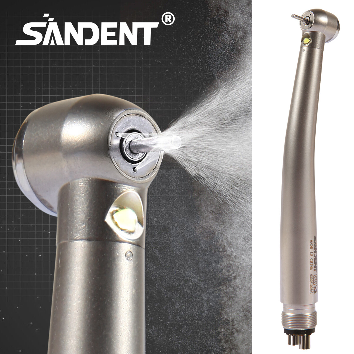 Dental Turbine Fiber Optic /Fiber Optic LED E-generator High Speed Handpiece