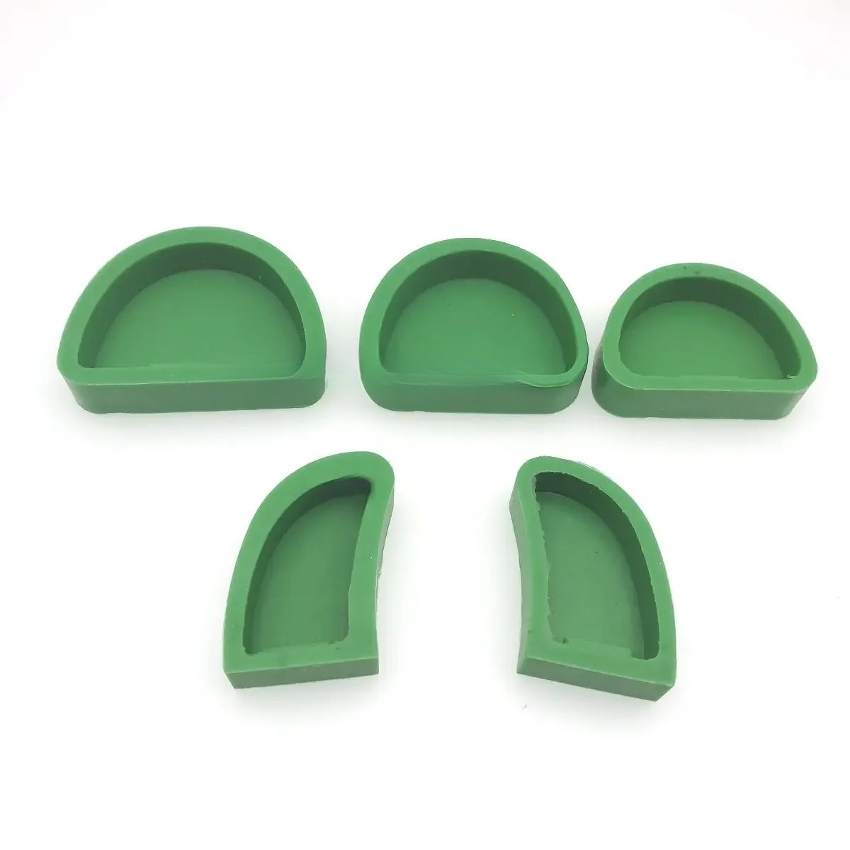 5Pcs/Set Dental Model Base Slotted Type Silicone Without Tonguel Impression Tool