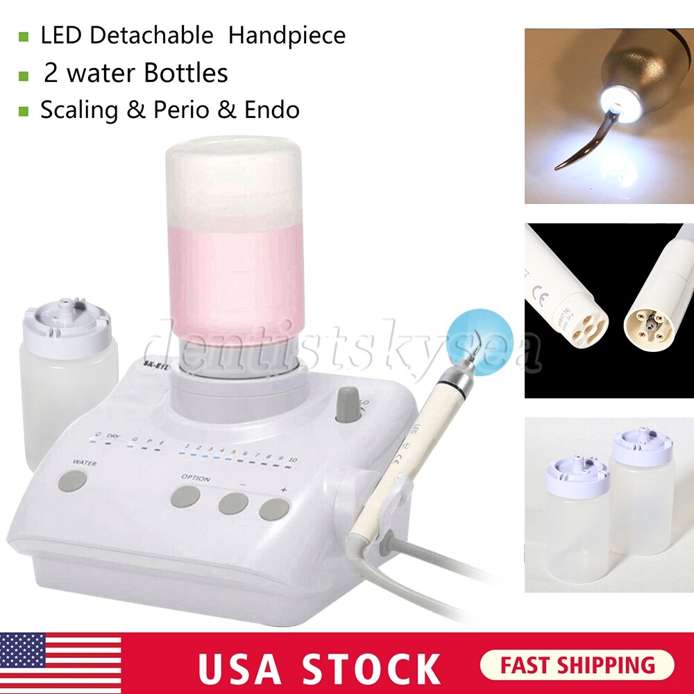 Dental LED Ultrasonic Piezo Scaler Light Detachable Handpiece Tips SK-E1L 209USD