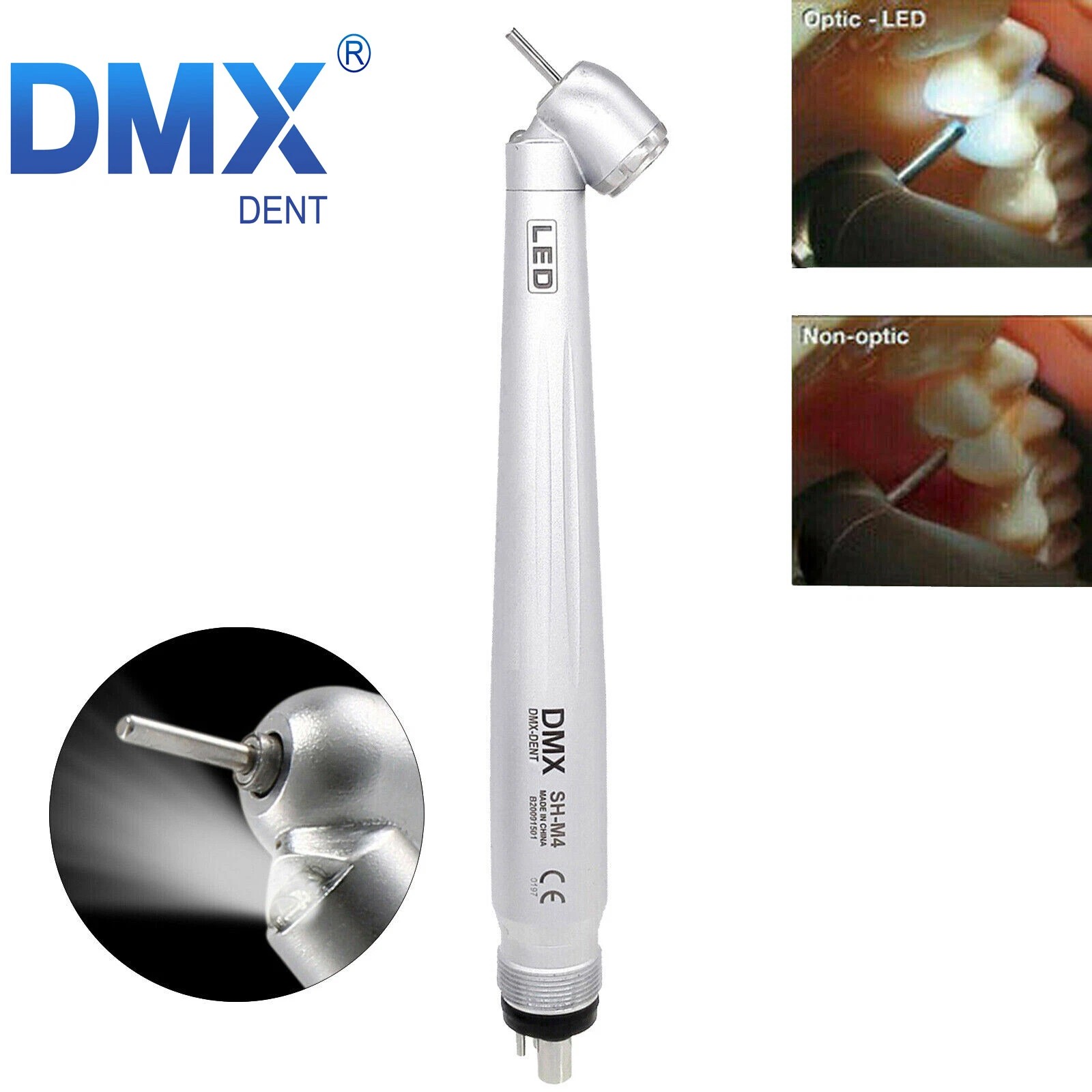 Dental Surgical High Speed LED/Non Handpiece 45° Degree Turbine 2/4Hole Fit NSK