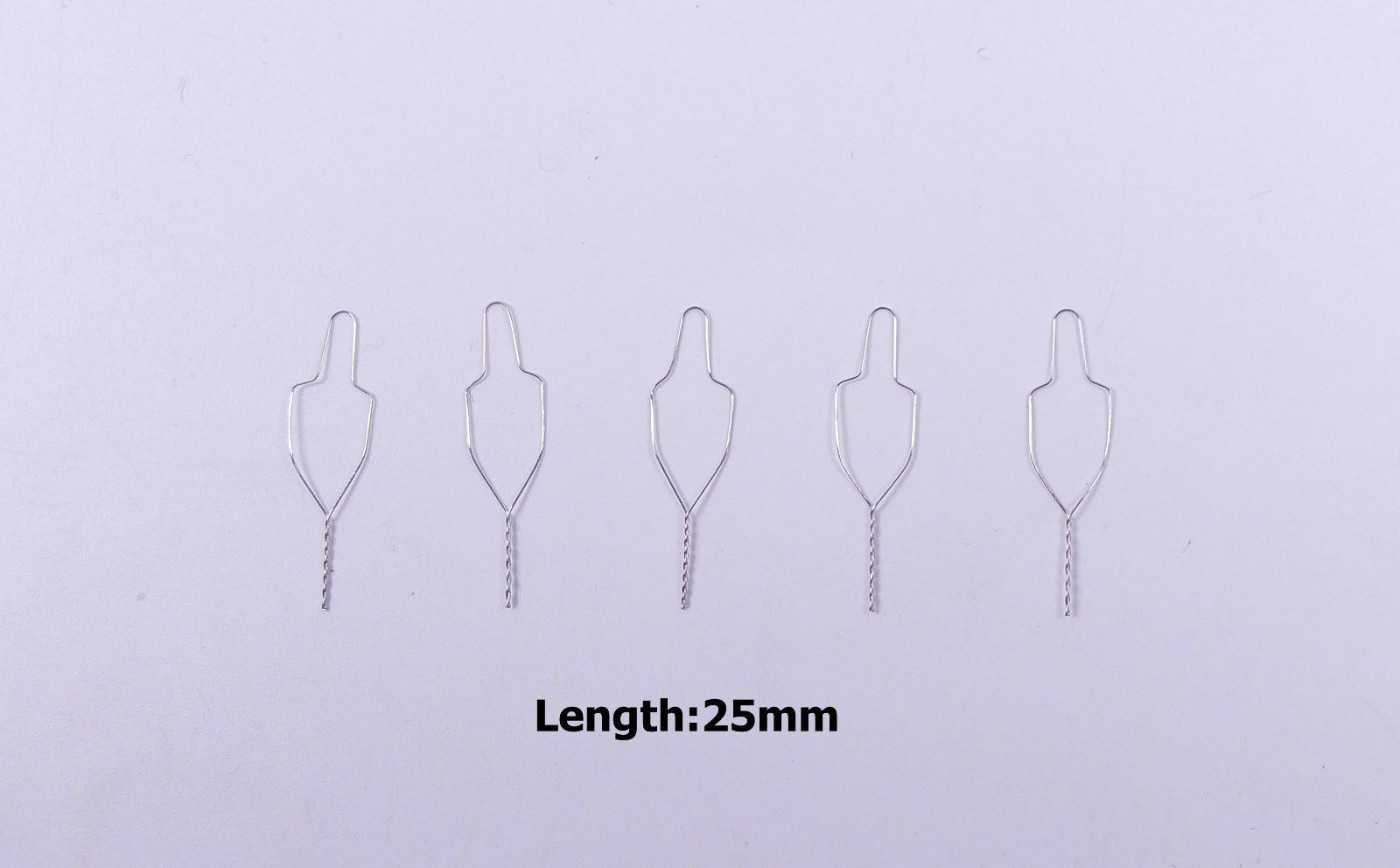 100 Dental Orthodontic Bracket Preformed Ties Ligature Wire Long/Shorty/Twisted