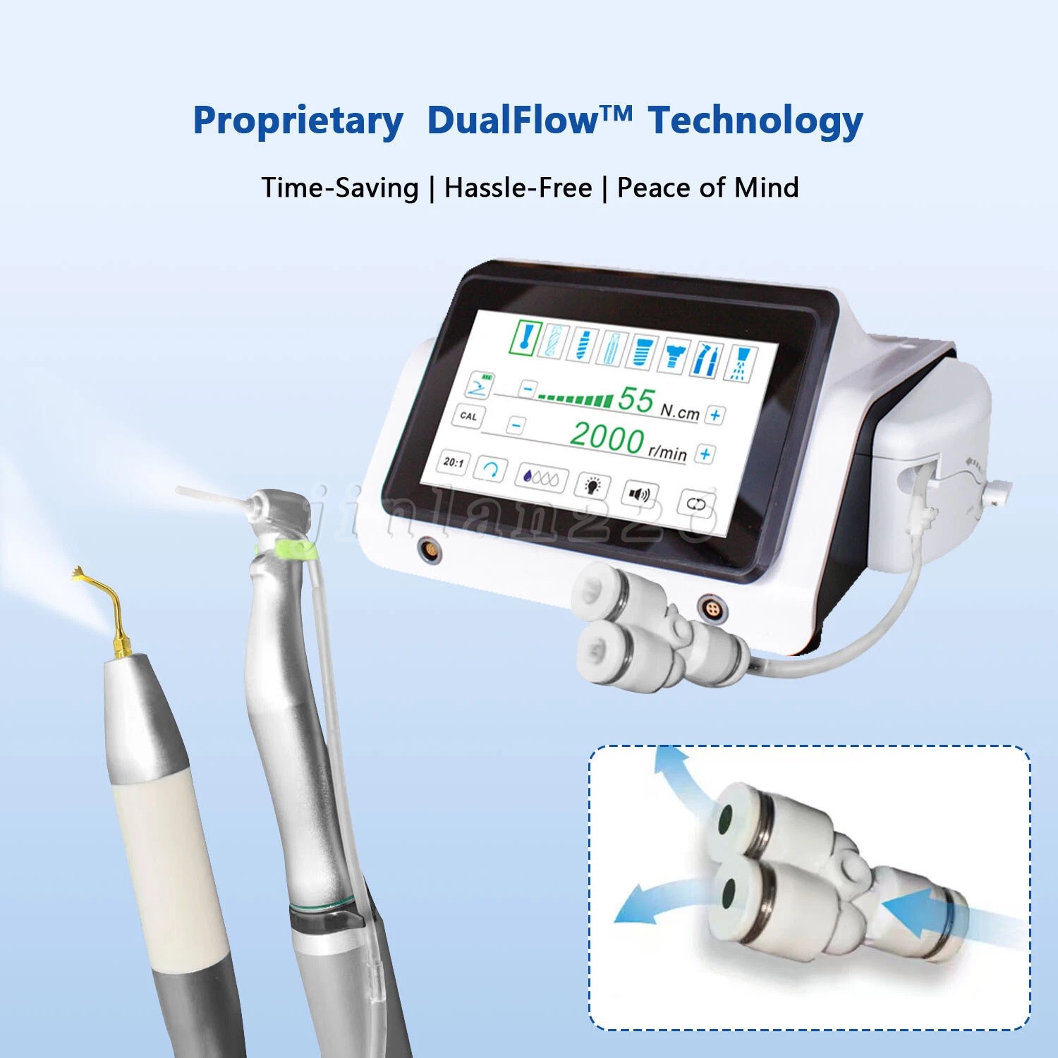Dental Piezo Motor Surgery &Implant Device 2 IN 1 Bone Cutter Knife TOUCH US-OR