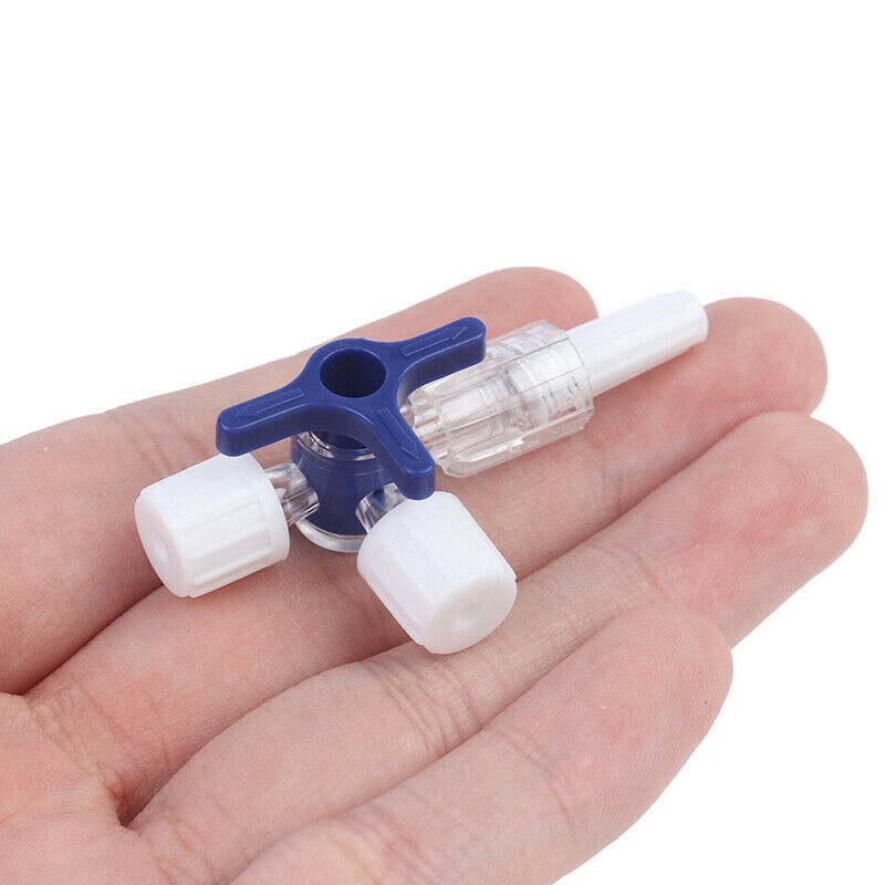 10 PCs 3-Way Stopcock Luer Lock Connection Adapter