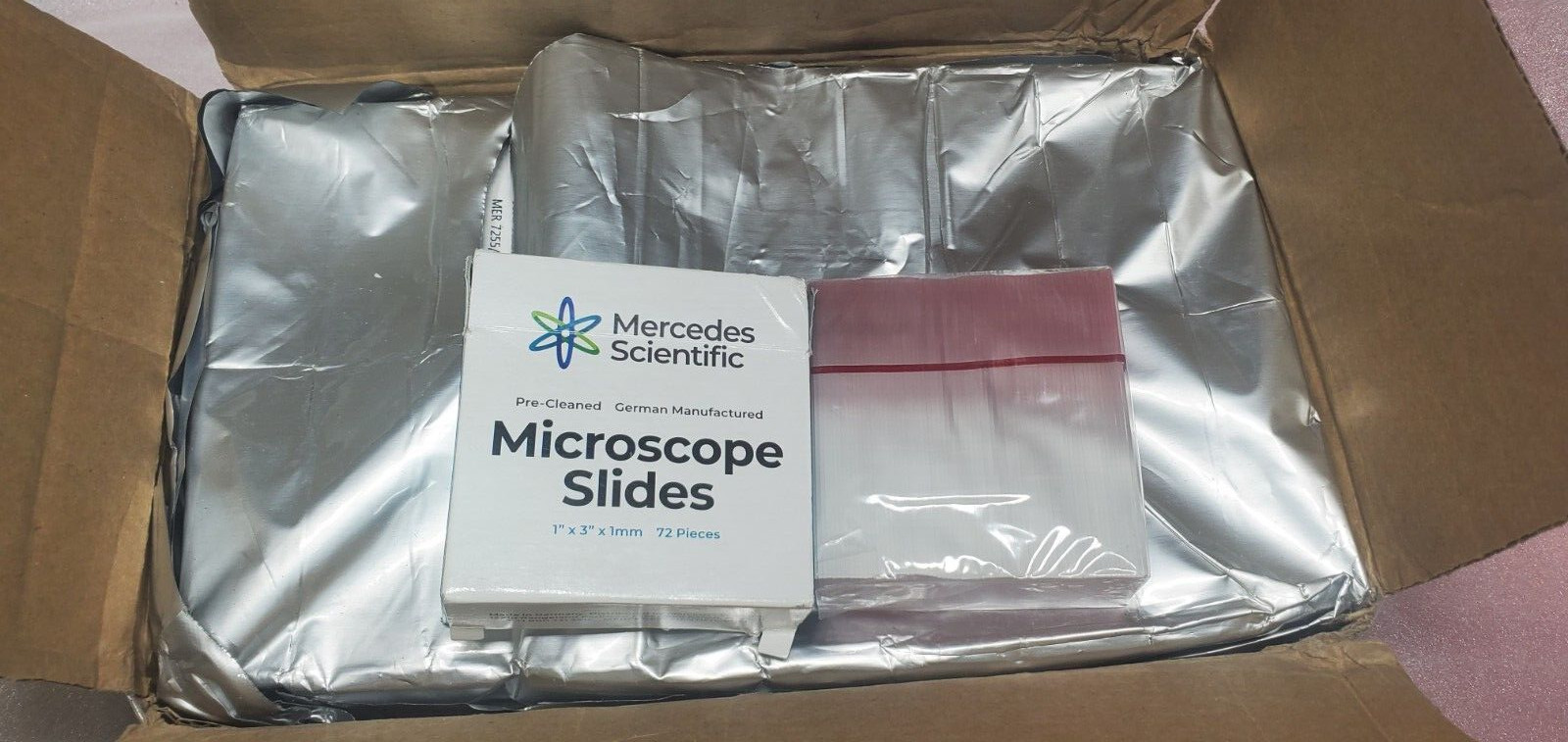 20 Boxes Mercedes Scientific Microscope Sliders 1” x 3 Inch x 1 mm 72pcs per box