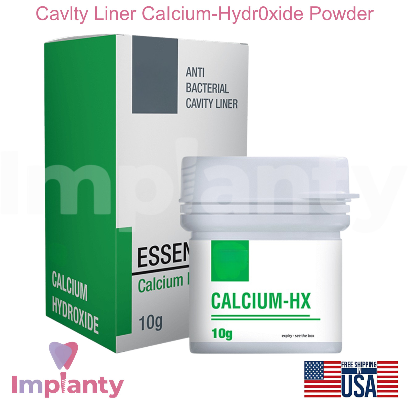 Dental Cavlty Liner CaIcium-Hydr0xide Powder Temporary Filling Material 10g