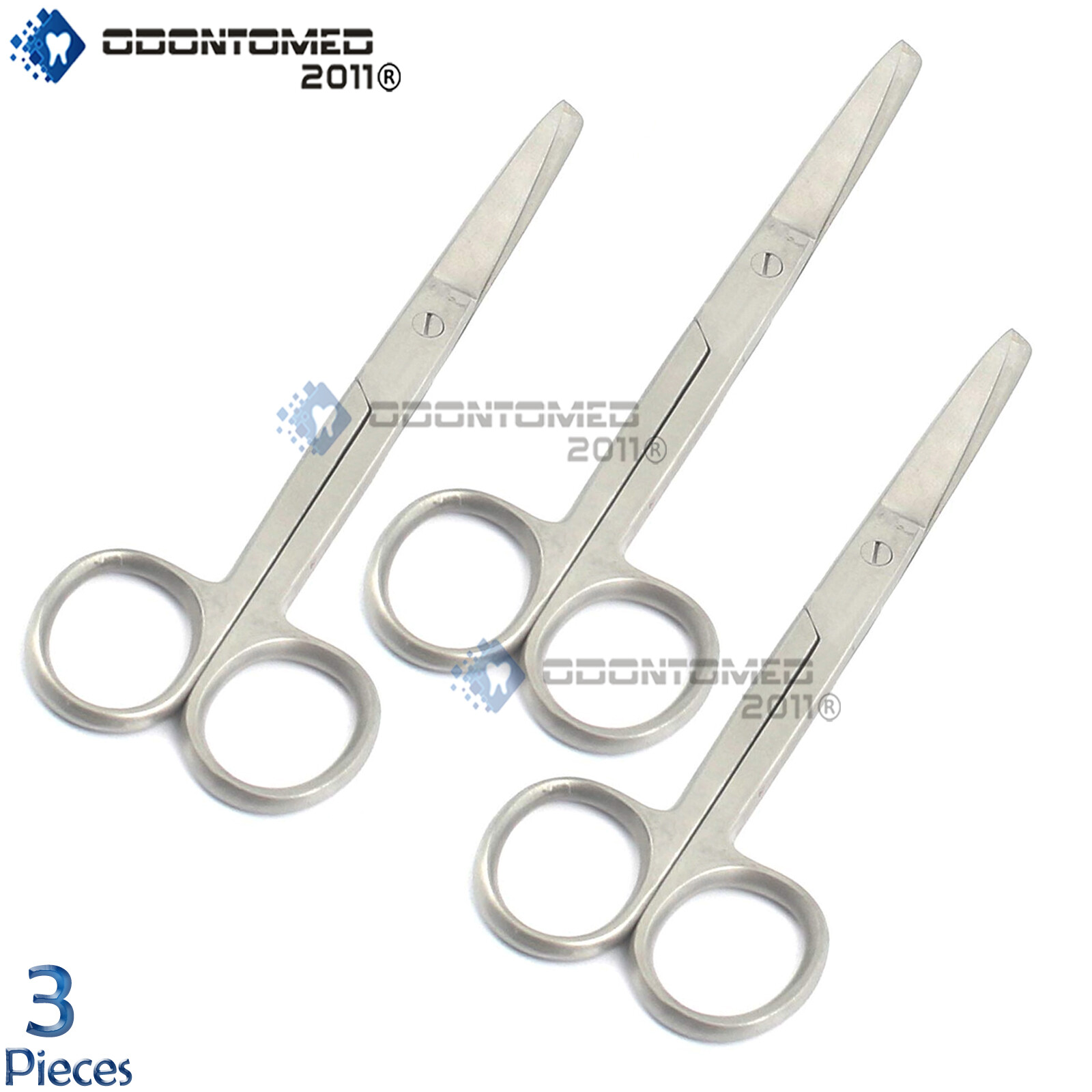 3 OPERATING SCISSORS 5.5″ STRAIGHT TIP SHARP/BLUNT SURGICAL INSTRUMENTS