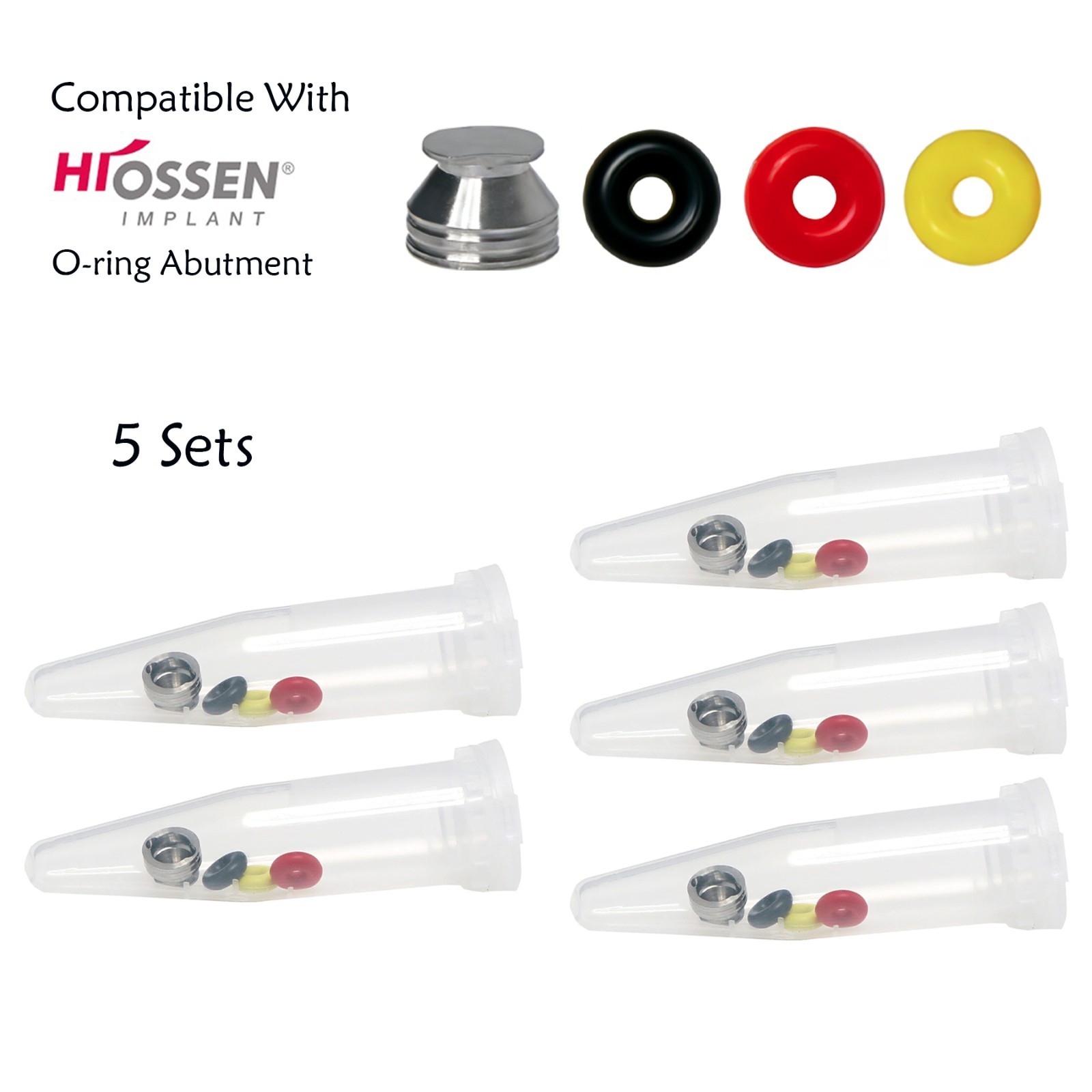 US Dental O-ring Retainer Caps Kit For Implant Osstem Ball Attachment Abutments