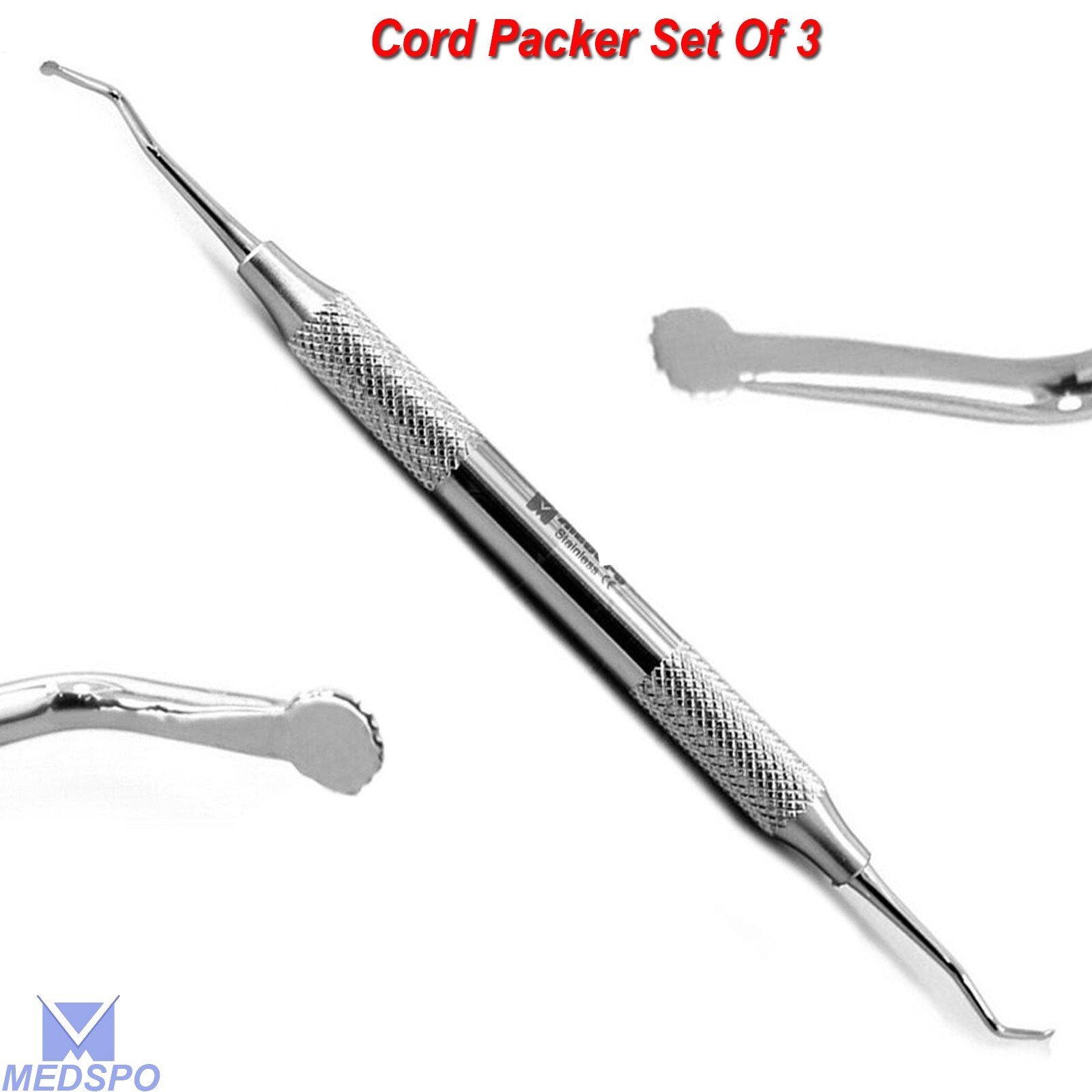 Medspo Gingival Cord Packer Retraction Atraumatic Cord Placements Instruments