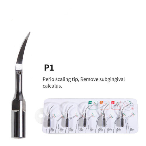 Dental Ultrasonic Scaler Tips Scaling Perio P1 Fit EMS Woodpecker Handpiece