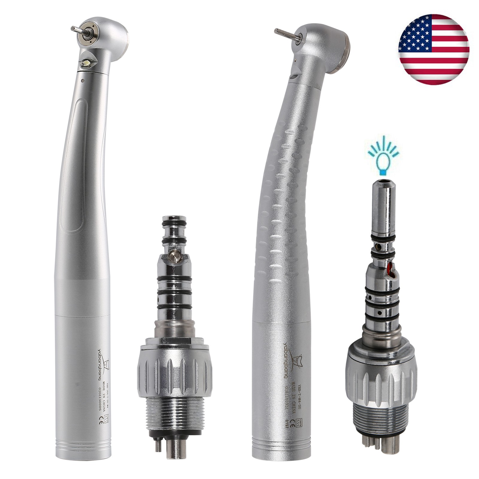 Big Head Dental LED E-generator/Fiber Optic Handpiece Fit KaV 4/6Hole Coupler