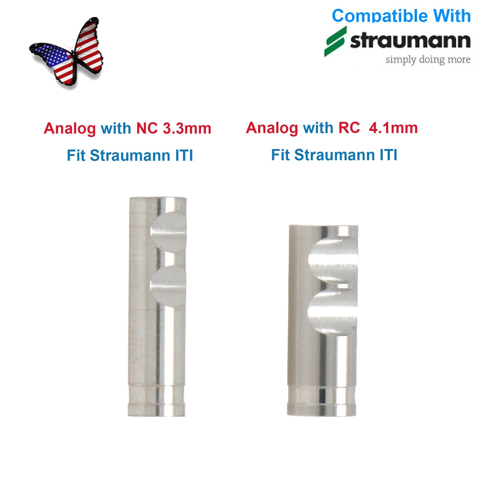 US Dental Transfer Tray Open/Closed/Analog Impression Coping RC/NC Straumann ITI
