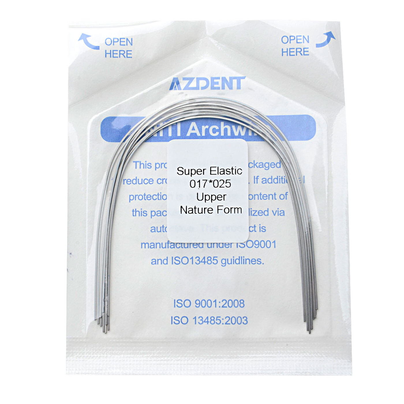 100Pcs Dental Orthodontic Niti Arch Wire Rectangular Super Elastic natural form