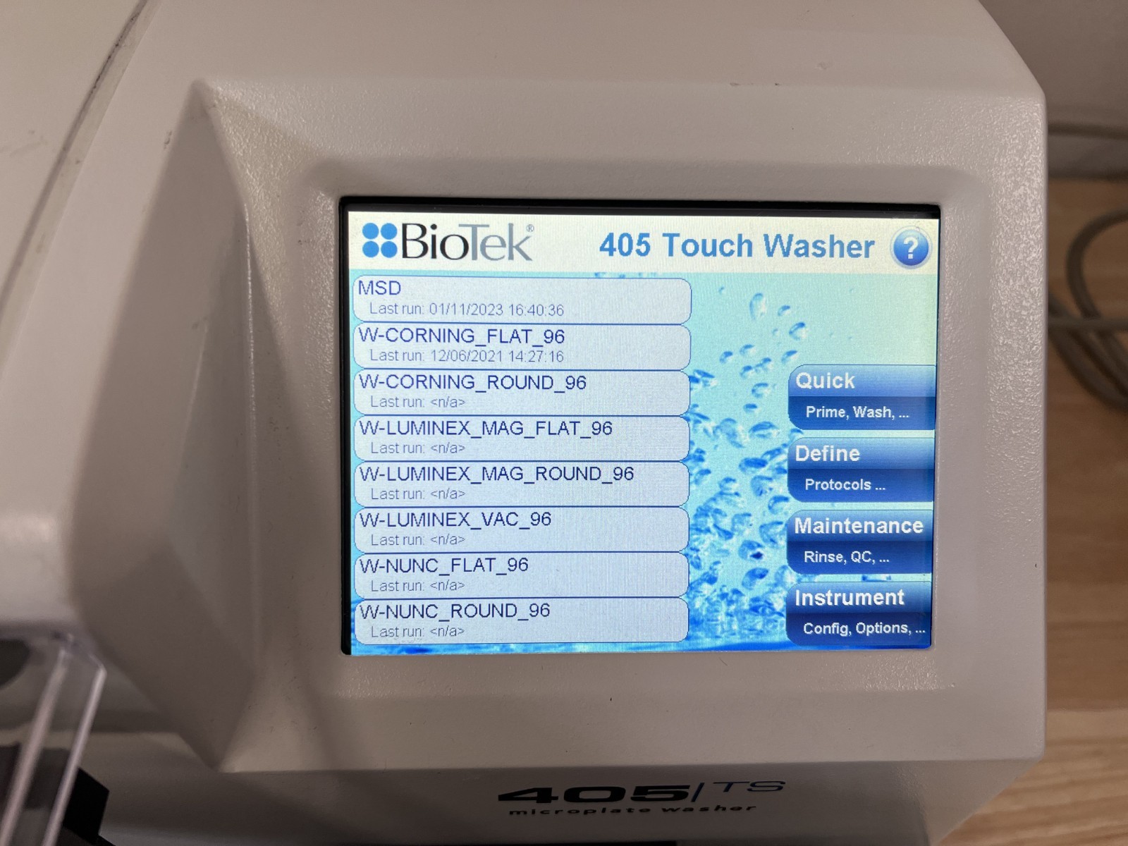 Agilent Bio-Tek Model 405 TSR Touch Screen Micro Plate Washer manu 2020