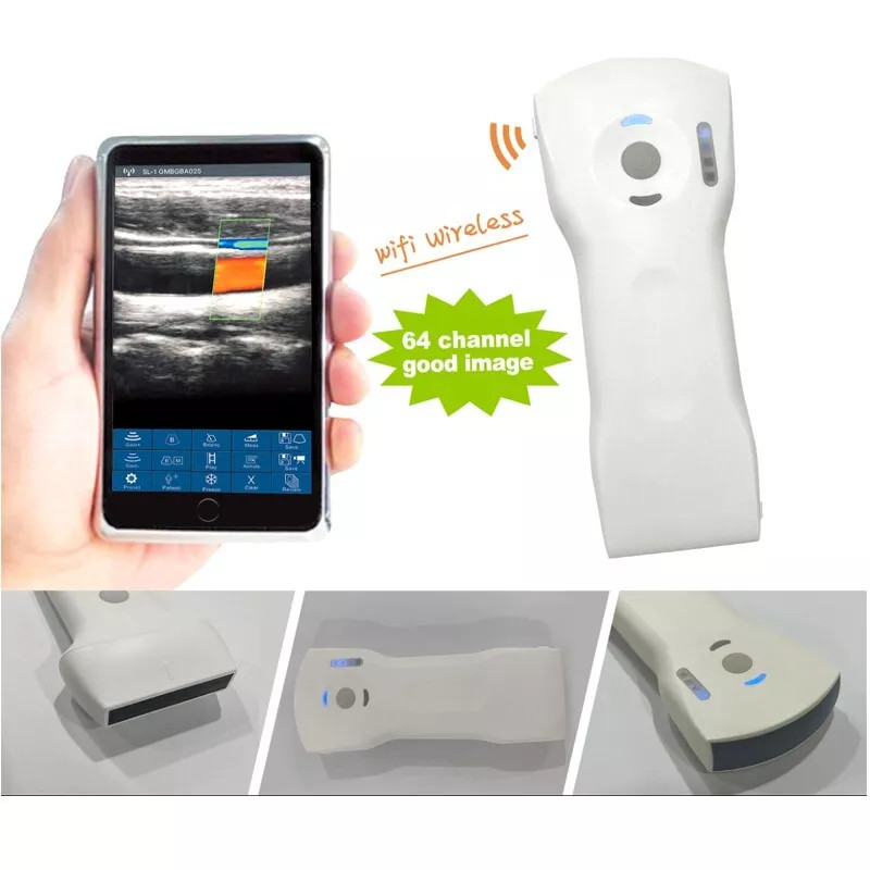 Wifi Wireless Color Ultrasound Doppler Scanner 256E 3 in 1 (64 Channels)