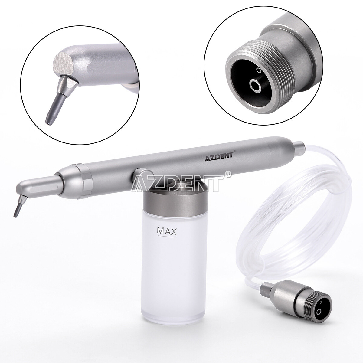 Dental Alumina Air Polisher Abrasion Microetcher Sandblasting Gun 2/4 Hole USA