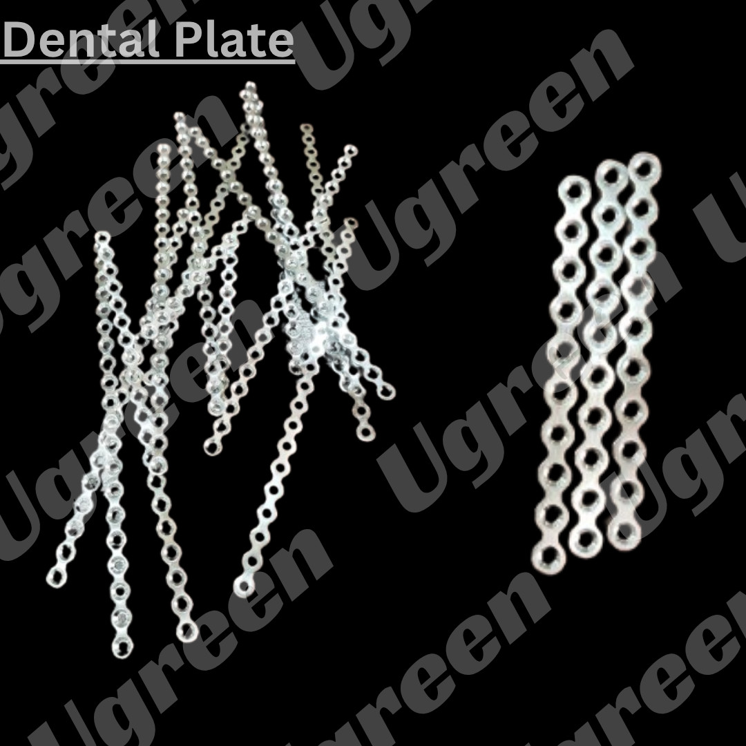 Maxillofacial Mini Plates 10pcs & 1.5mm 80 Pcs Screws Titanium