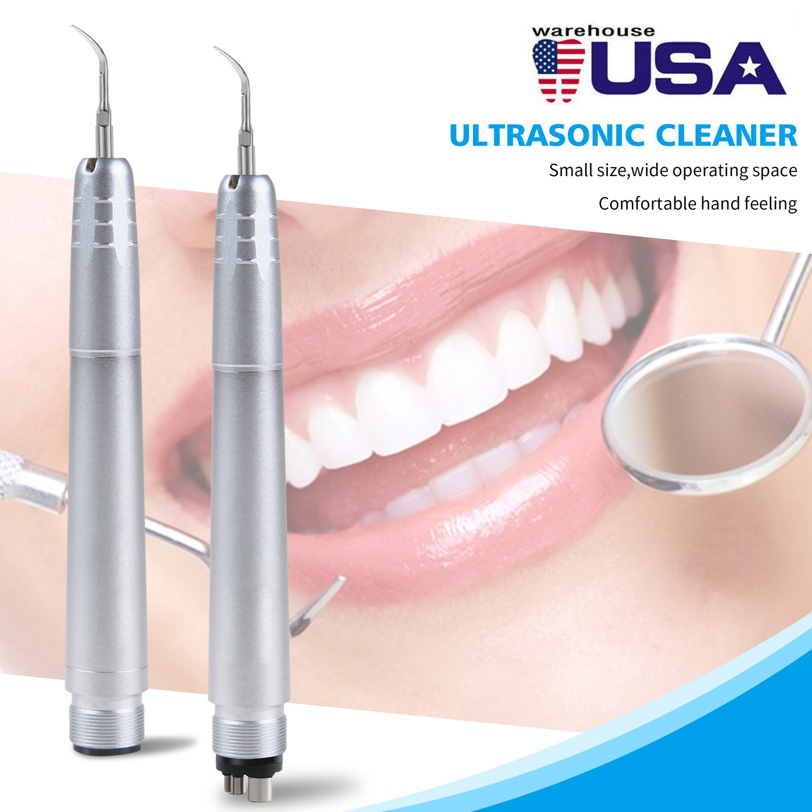 Dental pieza de Mano de Escalador de Aire Sónico+G1, G2, G4 Puntas USA
