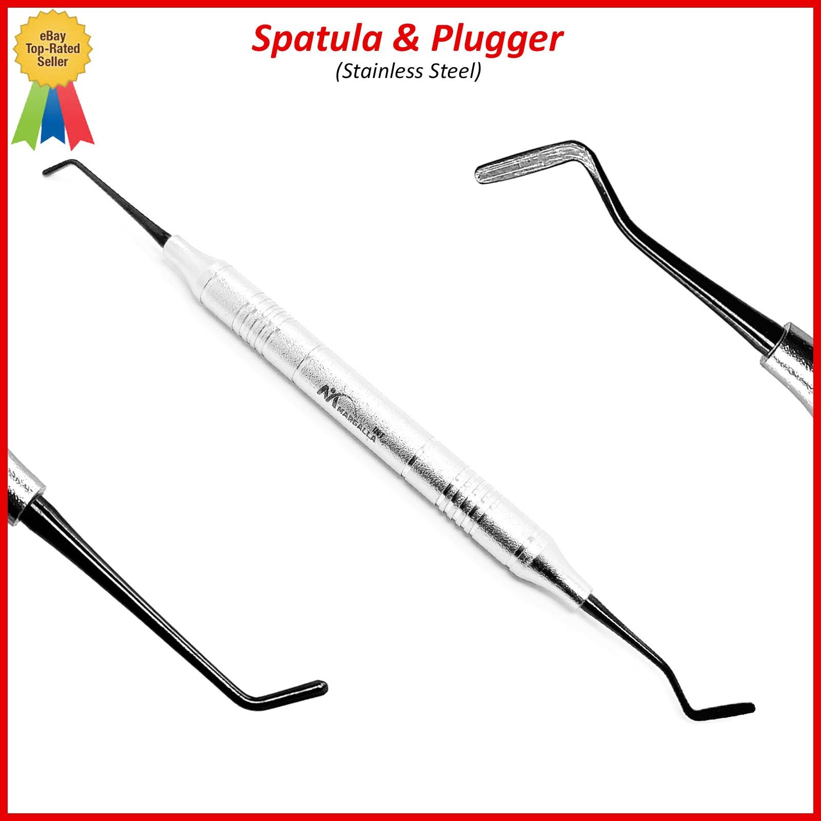 Dental Composite Filling Instruments Spatula & Plugger Titanium Black Tips