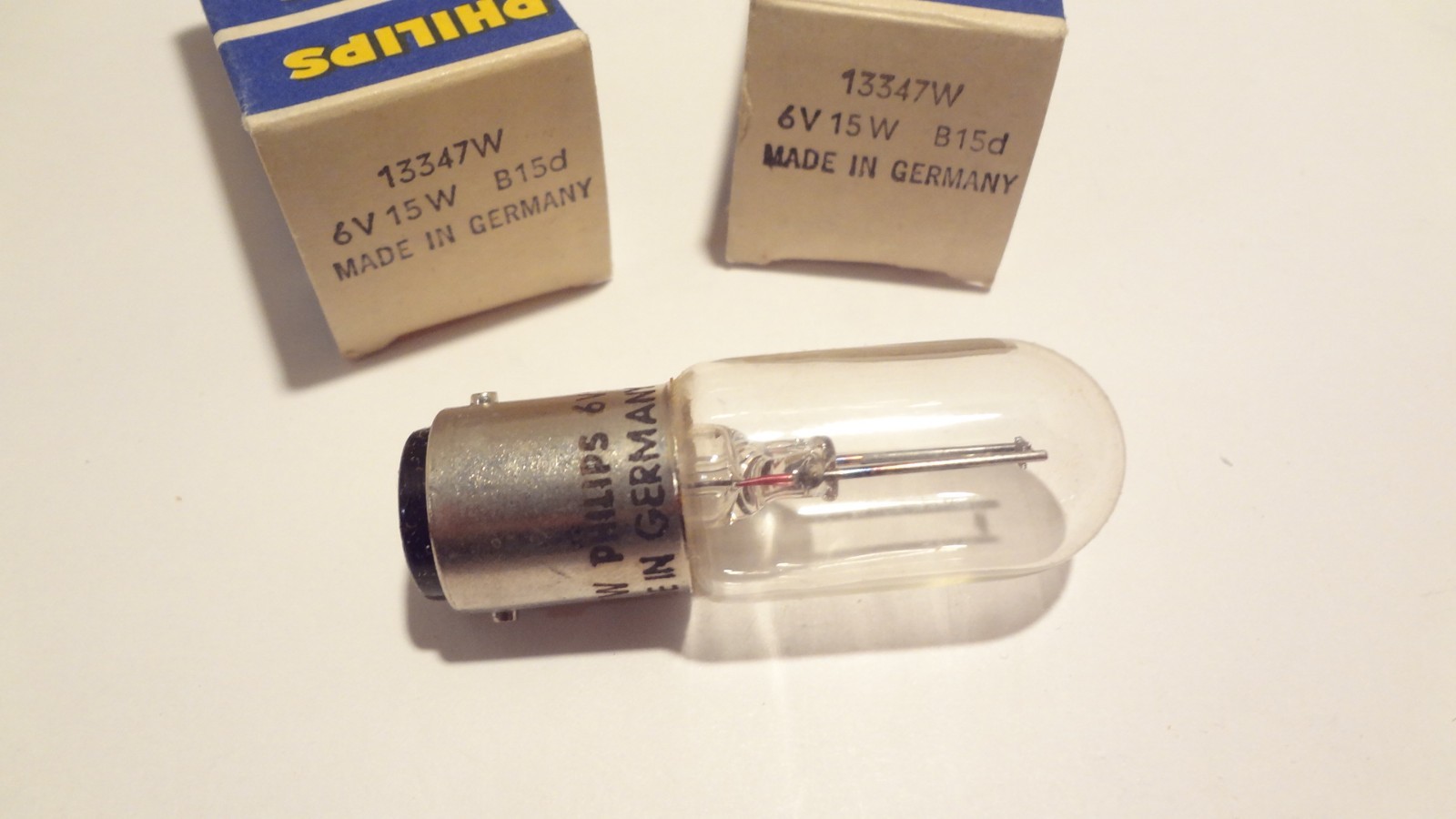 PHILIPS BULBS # 13347W 6 VOLT 15 WATT QTY (2ea) *NEW*