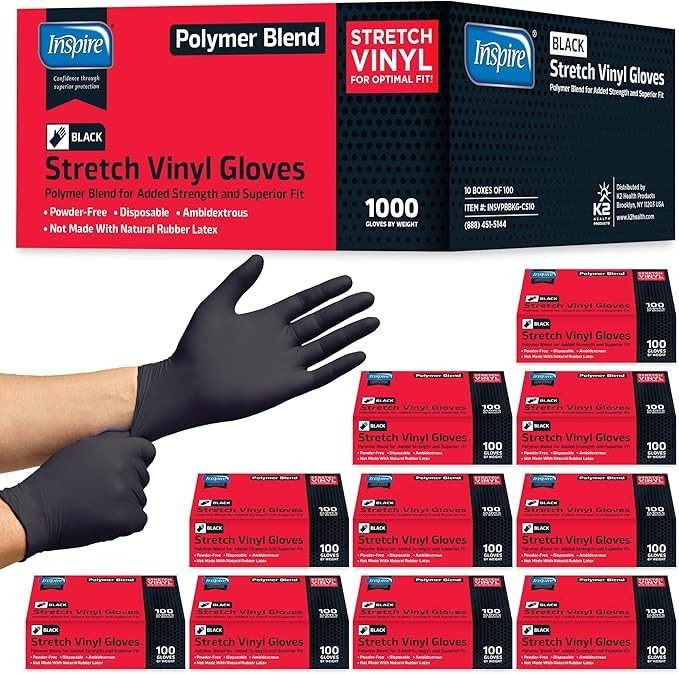 Inspire Vinyl Disposable Food Prep Cooking Disposable Latex