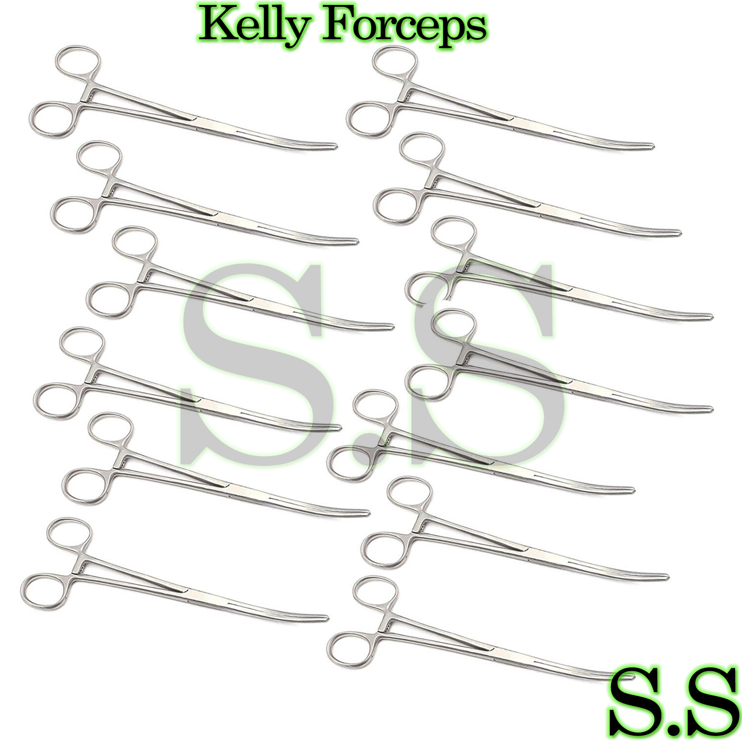20 Rankin Kelly Hemostat Forceps 6.25″ Curved SURGICAL INSTRUMENTS