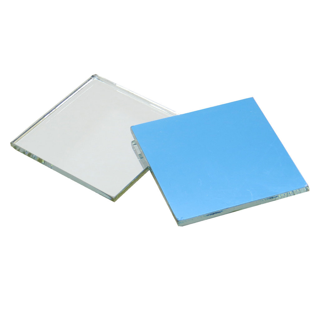 2Pcs 50x50mm Glass First Surface Mirror – 96% Reflective Optical Grade-3mm Thick