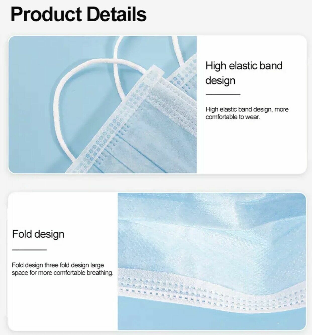 100 Pcs Kids Unisex Face Mask Mouth & Nose Protector Respirator Masks USA Seller