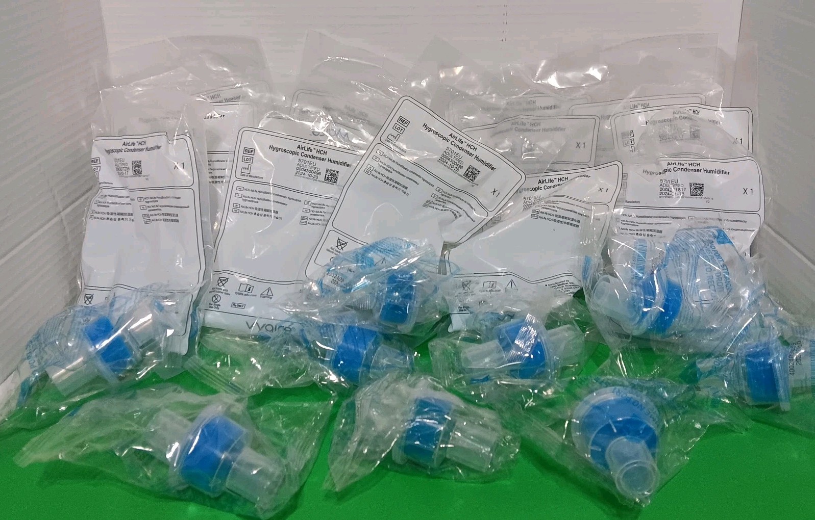 Lot Of 22 Vyaire Airlife Hygroscopic Condenser Humidifier (HCH)