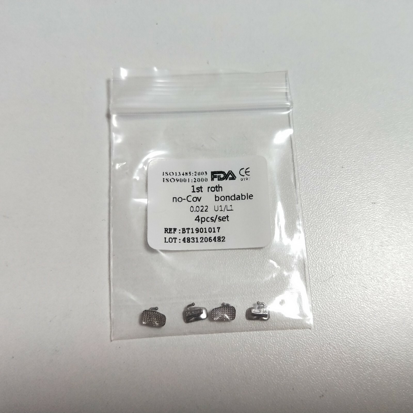 100Bags Dental Buccal Tubes 1ST/2ND Roth/Mbt 022/018 No-cov U1/L1 Mesh Base