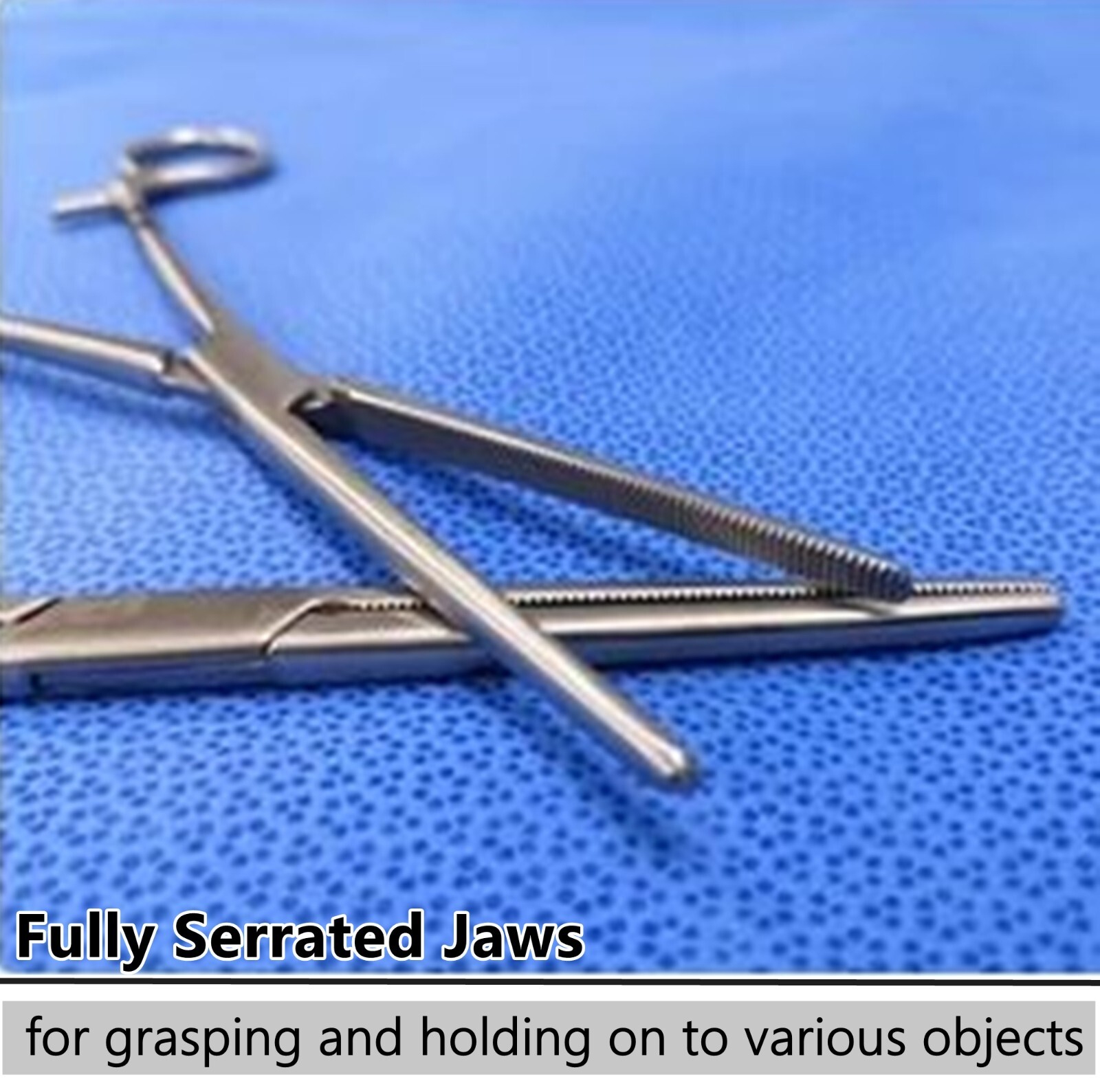 2Pcs Set 8″ + 10″ Straight Hemostat Forceps Locking Clamp Fishing Plier German G