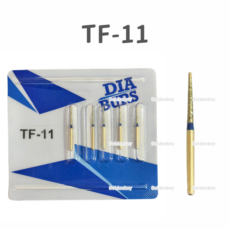 Dental Diamond Burs TF-11 High Speed Handpiece Friction Grip DIA MANI Cards