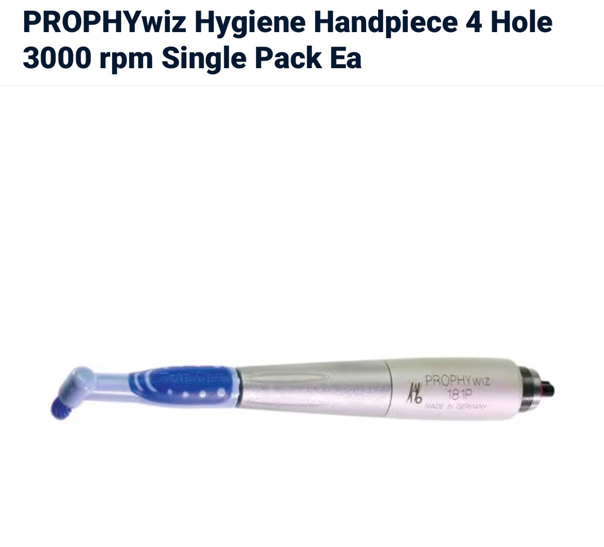 KAVO PROPHYwiz 181 P Dental Handpiece 1.003.2278 SN 1039968 Dentistry New in Box