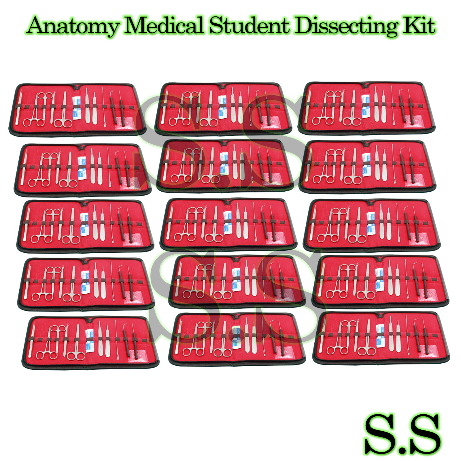 50 Kits Biology Lab Anatomy Medical Student Dissecting Kits (30 Pcs Each Kit)