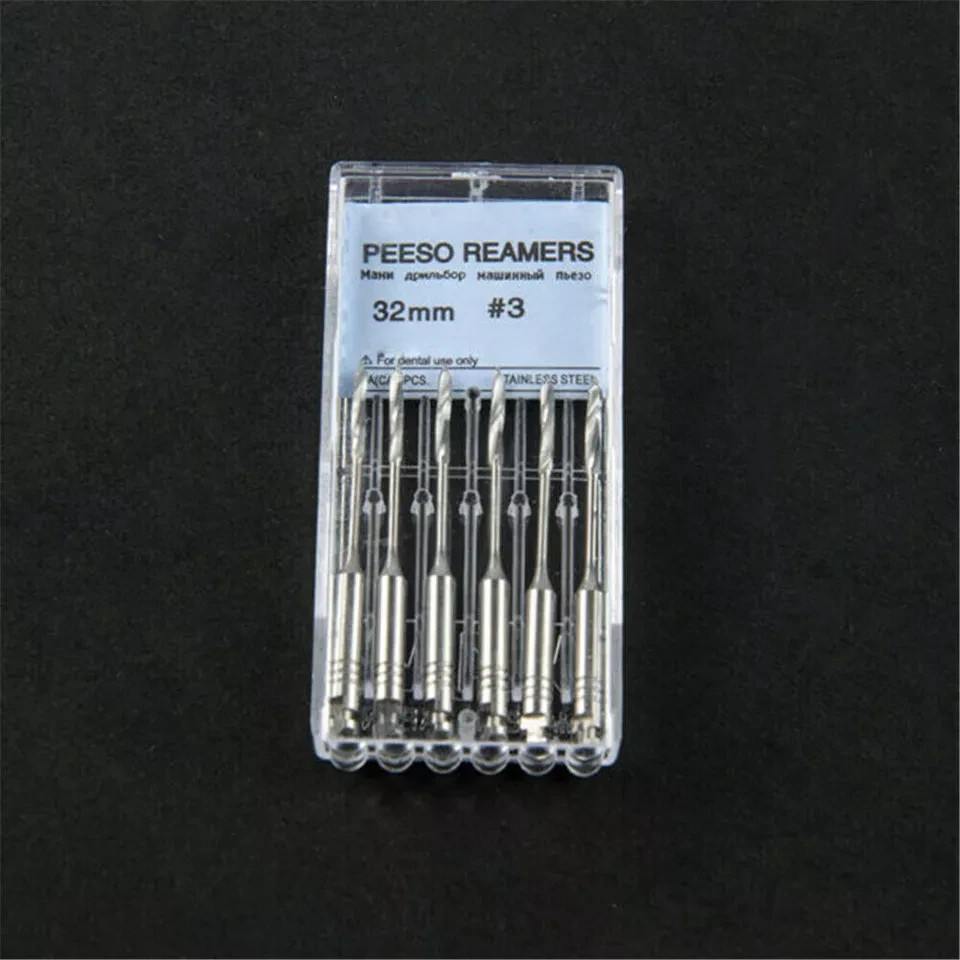 Endo Files Dental Peeso Reamers/Glidden Gates Spiral Burs Root Canal Drill 6Pcs