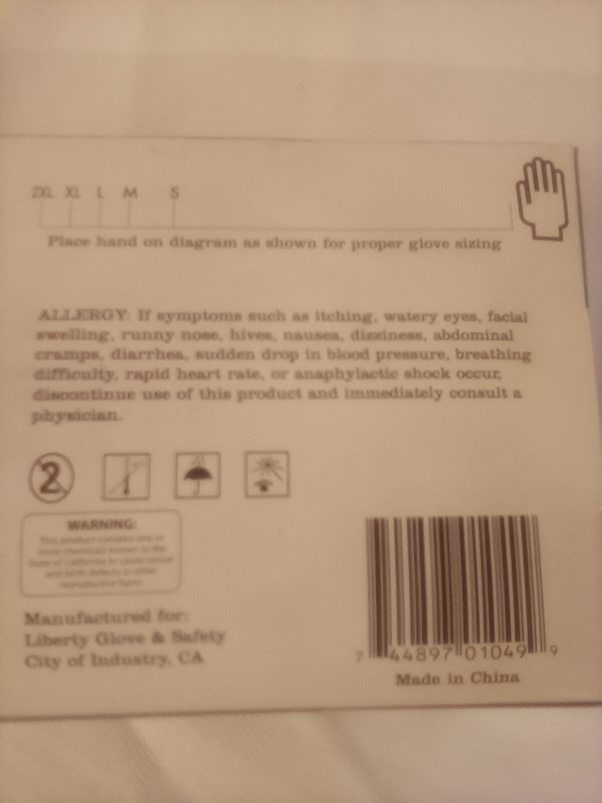 Duaskin pre-powered blue vinyl disposable gloves 100 ct item # 2906W/S small