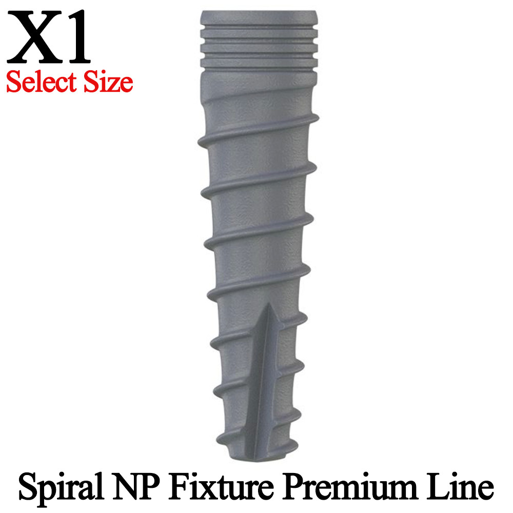 1pcs Dental Spiral Narrow Platform Fixture Ø3.0mm Premium Line Slim Int Hex 2.0