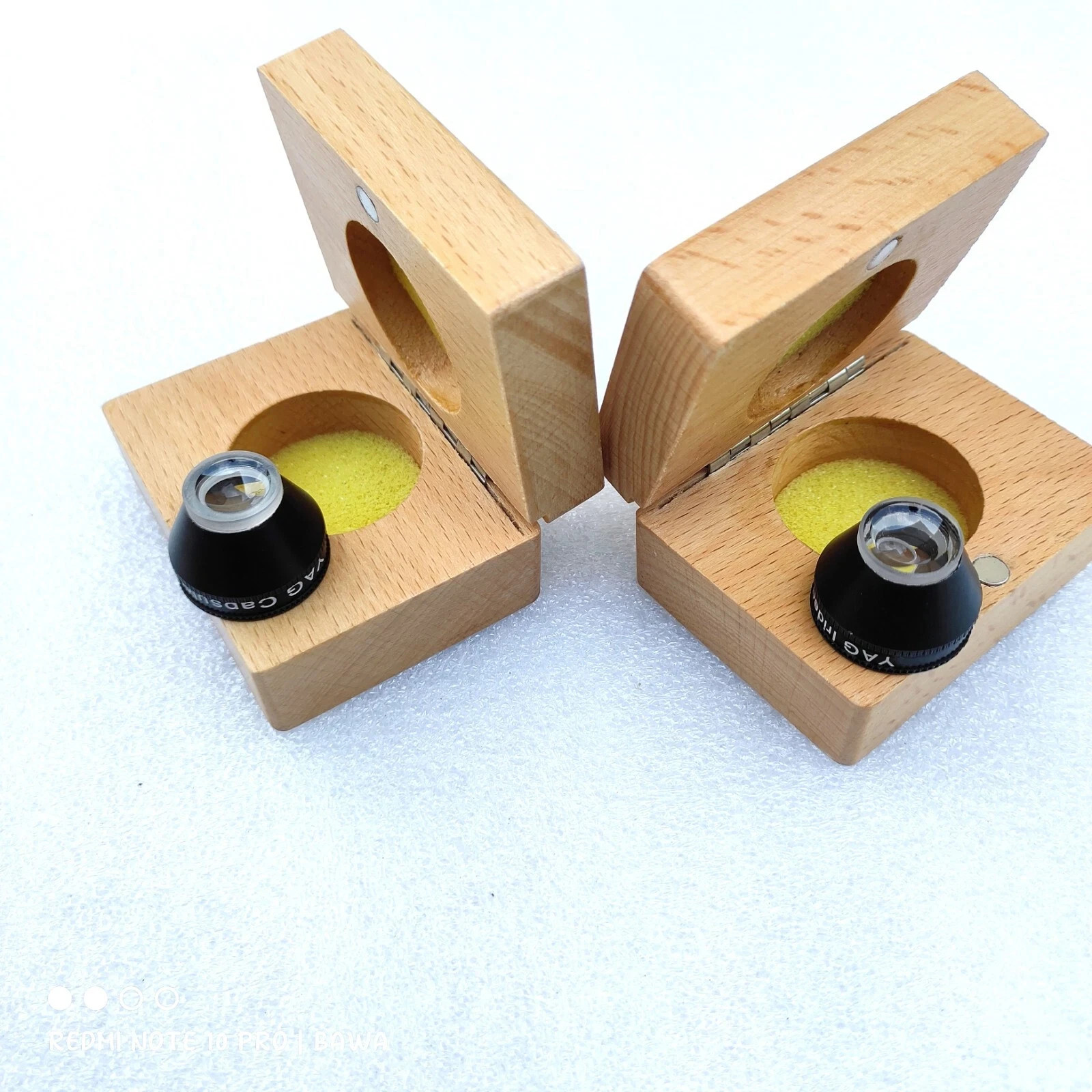 YAG Iridectomy &YAG Capsulotomy Lens Combo With Protective Wooden Case Free Ship