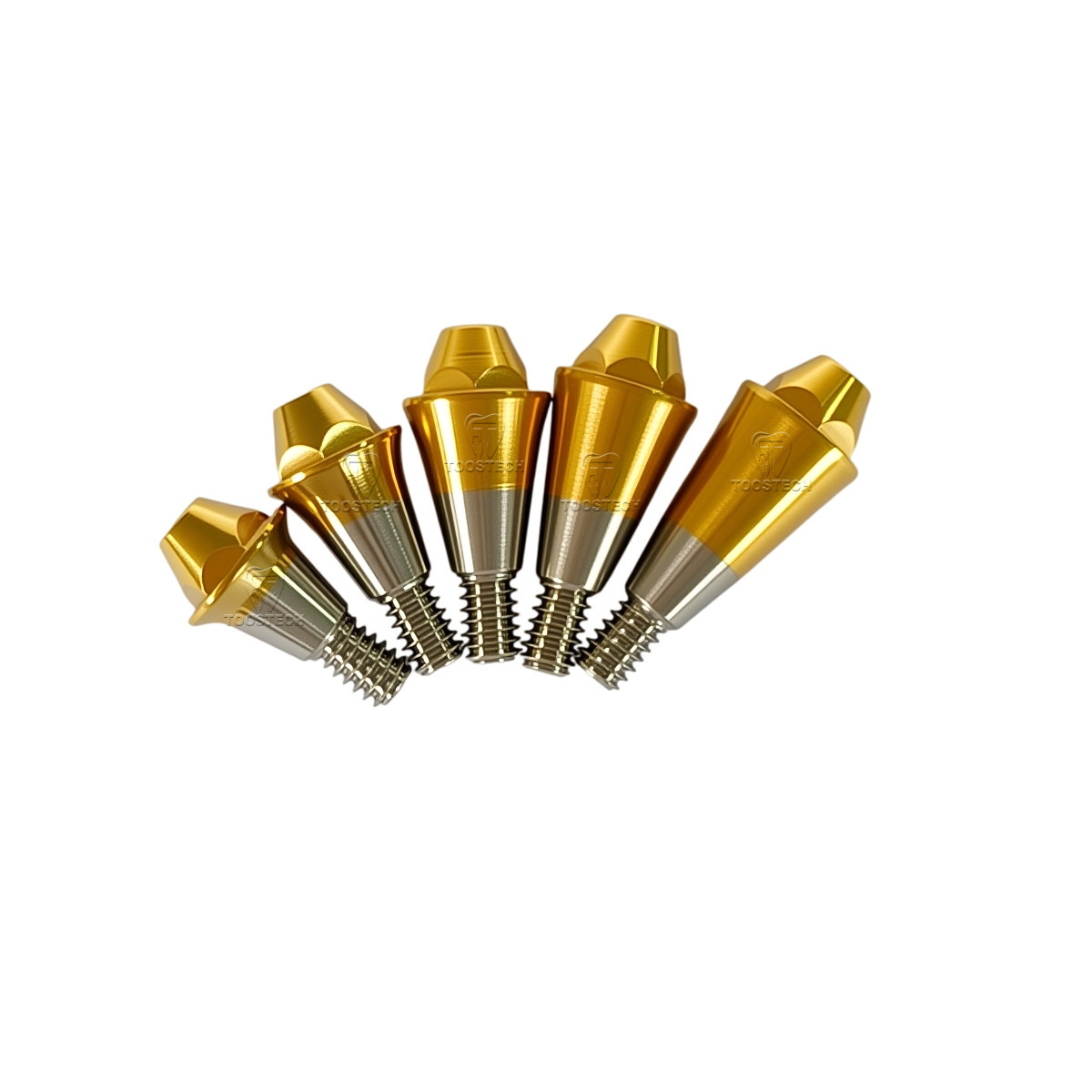 6pcs Multi unit straight abutment fits to Hiossen Osstem platform Regular Mini