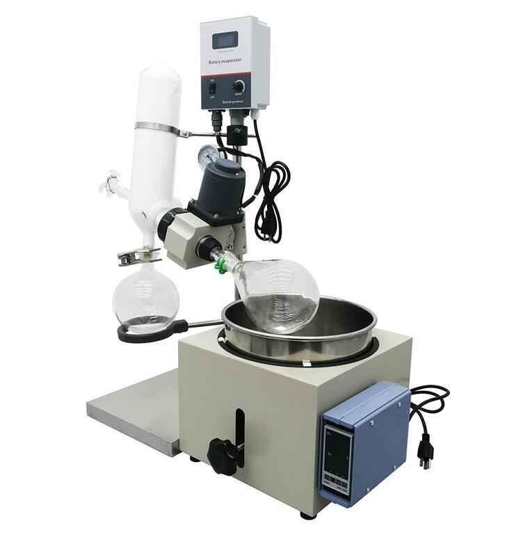 5L Rotary Evaporator Lab Evaporator with Manual Lifting Rotavapor 110V LCD Scree